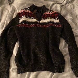 Chaps quarter button sweater